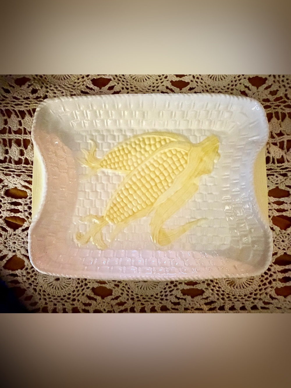 Vintage Original Design by Shafford Ceramic Corn Serving Platter